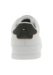 Thumbnail Tennis Th Court en cuir blanc à talon plat agrémentée du logo - Image 4