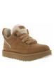 Thumbnail Sneakers en cuir camel à talon plat avec pourvues d'une languette rembourrés - Image 2