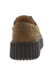 Thumbnail Mocassins bateau Torhill Boat en cuir marron à talon plat munis de lacets plats - Image 4