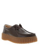 Thumbnail Mocassins Torhill Bee en cuir marron à talon plat munis de lacets plats - Image 2