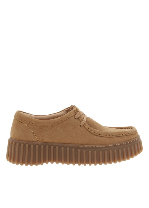 Mocassins Torhill Bee en cuir camel à talon...