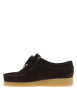 Thumbnail Mocassins Bee en cuir nubuck chocolat à talon plat pourvus de lacets - Image 3