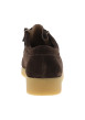 Thumbnail Mocassins Bee en cuir nubuck chocolat à talon plat pourvus de lacets - Image 4