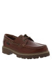 Thumbnail Mocassins bateau Cleyhill Boat en cuir chocolat à talon décroché bas - Image 2