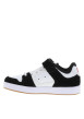 Thumbnail Baskets skate Manteca 4 V en cuir blanches et noir à talon plat et logo - Image 3