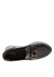 Thumbnail Mocassins vernis café à talon plat, pourvus de lacets et d'un zip latéral - Image 5