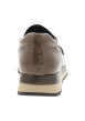 Thumbnail Mocassins taupe à talon plat et bandes élastiquées munis d'une boucle - Image 4