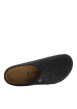 Thumbnail Mules Zermatt en flanelle de laine anthracite à semelle crêpée plate et première nubuck biologique - Image 5
