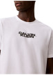Thumbnail T-shirt blanc à imprimé logotypé en coton pourvu d'une coupe droite - Image 4