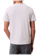 Thumbnail T-shirt blanc à col rond ras-de-cou en coton pourvu d'une coupe droite - Image 2