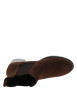 Thumbnail Boots en cuir moka à talon décroché moyen pourvues d'un soufflet élastiqué - Image 5
