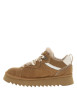 Thumbnail Baskets en cuir camel à talon compensé bas pourvues de deux lacets - Image 3