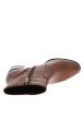 Thumbnail Boots en cuir cognac à talon décroché moyen dotées d'un zip latéral - Image 5