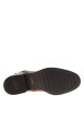 Thumbnail Boots en cuir cognac à talon décroché bas dotées d'un soufflet élastiqué - Image 5