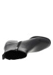 Thumbnail Boots en cuir noir à un talon décroché bas munies d'un zip latéral - Image 5