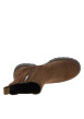 Thumbnail Bottines en cuir marron à talon décroché bas pourvues d'un zip latéral - Image 5