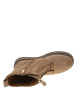 Thumbnail Bottines en cuir beige à talon compensé bas pourvues d'un zip latéral - Image 5