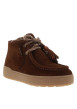 Thumbnail Boots en cuir marron avec un talon plat et des lacets tressés - Image 2