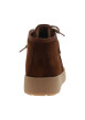 Thumbnail Boots en cuir marron avec un talon plat et des lacets tressés - Image 4