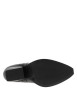 Thumbnail Boots en cuir noir à talon décroché moyen avec un soufflet élastiqué - Image 6
