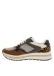 Thumbnail Baskets running léopard avec un talon plateau et des lacets blancs - Image 3