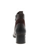 Thumbnail Bottines en cuir marron à talon décroché moyen pourvue d'une fermeture latérale - Image 4