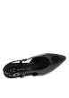 Thumbnail Escarpins noirs vernis avec l'arrière ouvert surmontés d'une boucle - Image 5