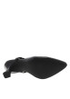 Thumbnail Escarpins noirs vernis avec l'arrière ouvert surmontés d'une boucle - Image 6