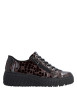 Thumbnail Sneakers marron à talon plateau pourvues d'une fermeture slip-on
