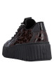 Thumbnail Sneakers marron à talon plateau pourvues d'une fermeture slip-on - Image 4