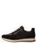 Thumbnail Baskets running en cuir brunes à talon plat avec lacets et zip latéral - Image 3