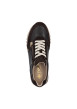Thumbnail Baskets running en cuir brunes à talon plat avec lacets et zip latéral - Image 5