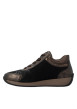 Thumbnail Sneakers bronze à talon plat pourvues de lacets et d'un zip latéral - Image 3