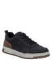 Thumbnail Sneakers noires à talon plat pourvues de lacets et d'un zip latéral - Image 2