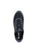 Thumbnail Sneakers bleu marine à talon plat pourvues de lacets et d'un zip - Image 5