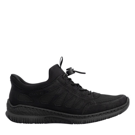 Sneakers noires à talon plat pourvues d'une...