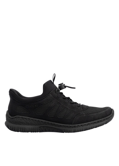 Sneakers noires à talon plat pourvues d'une...