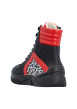 Thumbnail Bottines noires à talon compensé bas pourvues d'une fermeture zippée - Image 4