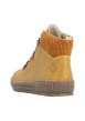 Thumbnail Bottines jaunes à talon plat pourvues de lacets et d'un zip latéral - Image 4