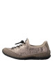 Thumbnail Sneakers beiges à talon plat pourvues d'une fermeture élastiquée - Image 3