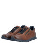 Thumbnail Sneakers en cuir cognac à talon plat pourvues de lacets contrastés - Image 7