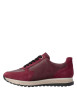 Thumbnail Baskets running en cuir bordeaux à talon plat avec lacets et zip latéral - Image 3