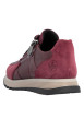 Thumbnail Baskets running en cuir bordeaux à talon plat avec lacets et zip latéral - Image 4