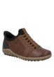 Thumbnail Sneakers en cuir cognac à talon plat pourvues d'une fermeture slip-on - Image 2