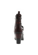 Thumbnail Bottines bordeaux à talon décroché haut pourvues d'une fermeture zippée latérale - Image 4