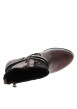 Thumbnail Bottines bordeaux à talon décroché haut pourvues d'une fermeture zippée latérale - Image 5