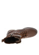 Thumbnail Bottines cognac à talon décroché bas munies de lacets et d'un zip latéral - Image 5