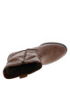 Thumbnail Boots brun à talon décroché bas dotée d'un zip latéral et du logo imprimé - Image 5