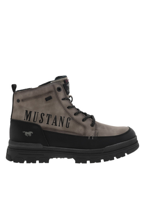Bottines taupe à talon décroché bas pourvues de...