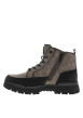 Thumbnail Bottines taupe à talon décroché bas pourvues de lacets et d'un zip latéral - Image 3